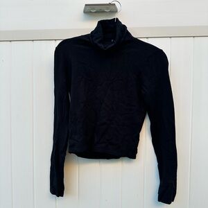 Brandy Melville Black Ribbed Turtleneck